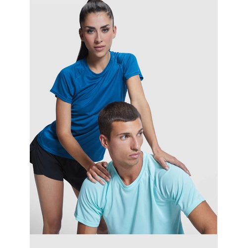 image du produit T-shirt technique raglan à manches courtes pour homme - en maille piquée