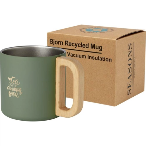 image du produit Tasse Bjorn de 360 ml en acier inoxydable recyclé certifiée RCS avec isolation sous vide et couche de cuivre