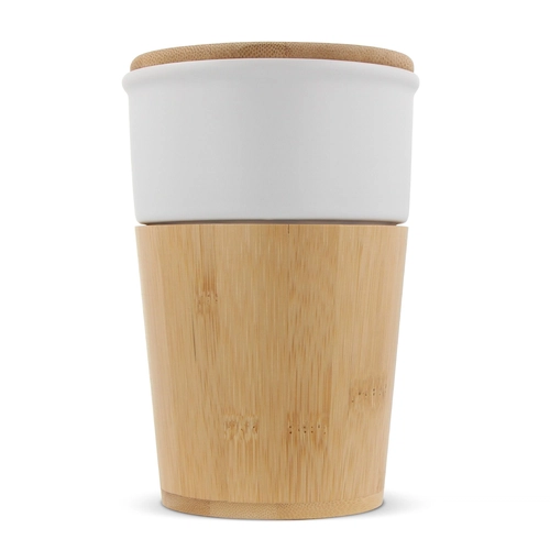 image du produit Tasse de bureau en bambou et céramique 300 ml