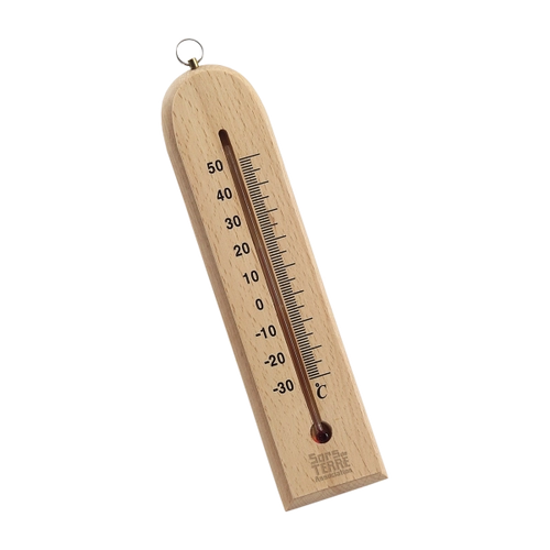 image du produit Thermomètre en bois naturel