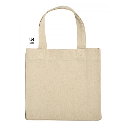 image du produit Totebag en coton avec soufflet 220 gr/m2 5 litres - avec fermeture par pressions