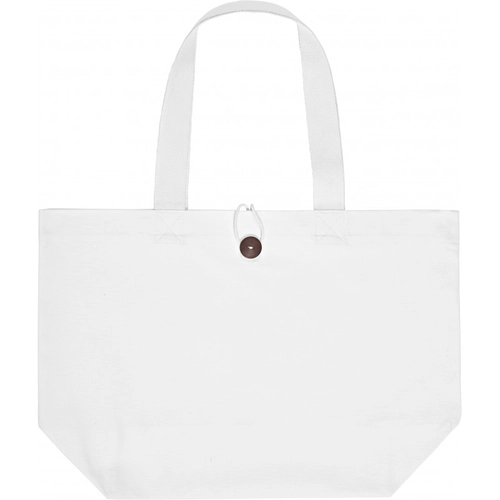 image du produit Totebag en coton avec soufflet 320 gr/m2 30 litres - avec fermeture par bouton