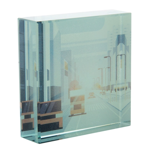 image du produit Trophée rectangulaire personnalisable - livré dans une boîte cadeau