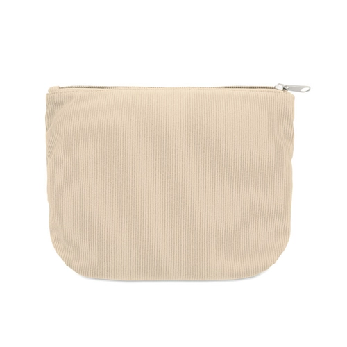 image du produit Trousse à cosmétiques en velours côtelé de polyester avec doublure en polyester
