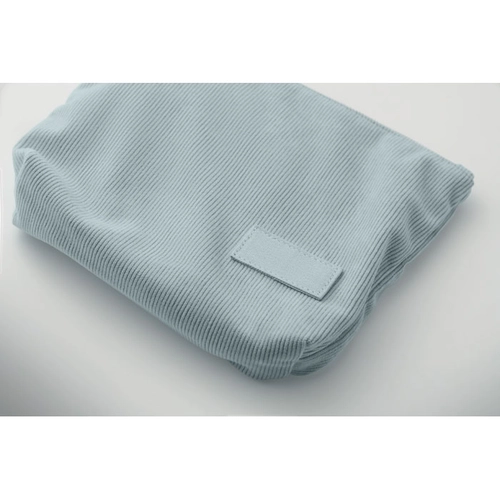 image du produit Trousse à cosmétiques en velours côtelé de polyester avec doublure en polyester