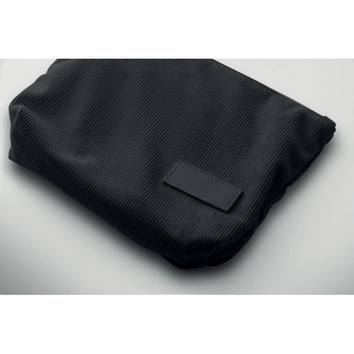image du produit Trousse à cosmétiques en velours côtelé de polyester avec doublure en polyester