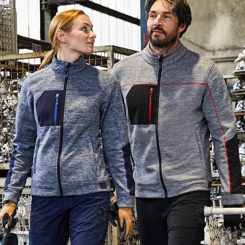 image du produit Veste polaire de travail Homme en RPET - fermeture YKK