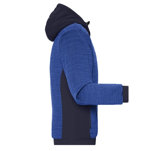 image du produit Veste polaire homme matelassée en tricot avec capuche